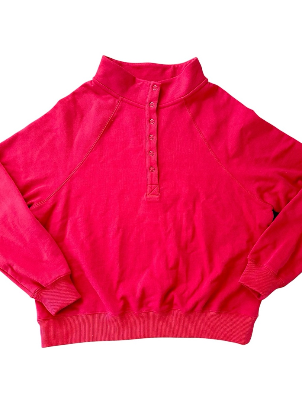 Parke x Target Henley Pullover Women S/M NEW Mock Neck Raglan Sleeve Sweatshirt